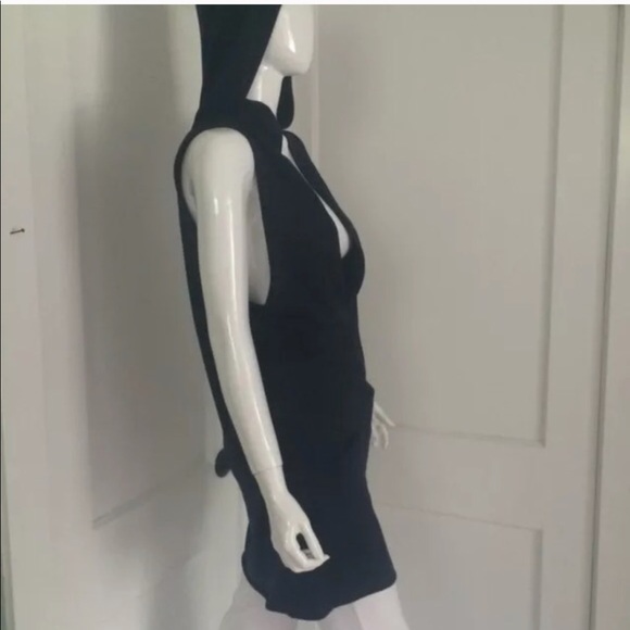 Navy blue hoodie sweater vest - Picture 2 of 3